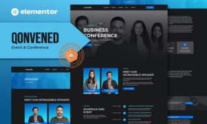 Qonvened – Event & Conference Elementor Template Kit