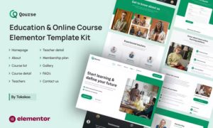 Qourse | Education & Online Course Elementor Template Kit