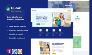 Queak – Cleaning Service Elementor Template Kit