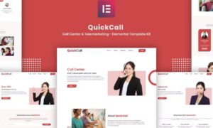 Quick Call – Call Center Elementor Template Kit