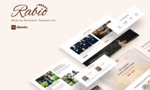 Rabio – Wedding Event Organizer Elementor Template Kit