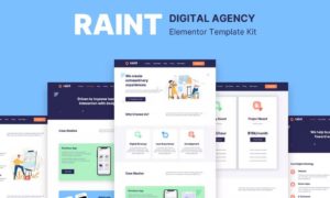 Raint – Digital Agency Elementor Template Kit