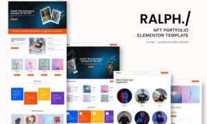 Ralph – NFT Portfolio Elementor Template Kit