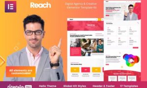 Reach – Digital Agency & Creative Elementor Template Kit