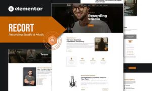 Recort – Recording Studio Elementor Template Kit