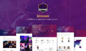 Redhawk – Esports Elementor Template Kit