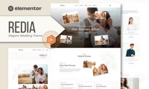 Redia – Elegant Wedding Theme Elementor Template Kit