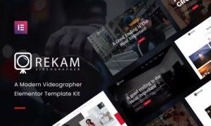 Rekam Kit – Modern Videographer Elementor Template Kit