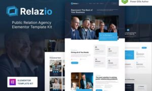 Relazio – Public Relation Agency Elementor Template Kit