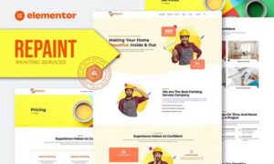 Repaint – Painting Company Service Elementor Template Kit