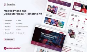 Repair Guy | Mobile Phone & Computer Repair Elementor Template Kit