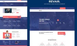 Revair – Auto Mechanic & Repair Elementor Template Kit