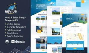 Revius Energy | Elementor Template Kit