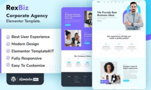 Rexbiz – Corporate Agency Elementor Template Kit