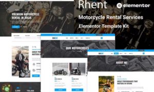 Rhent – Motorcycle Rental Services Elementor Template Kit