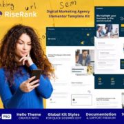 Riserank – Digital Marketing Agency Elementor Template Kit