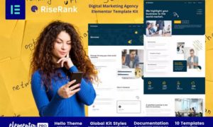 Riserank – Digital Marketing Agency Elementor Template Kit