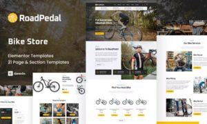 RoadPedal – Bicycle Store Elementor Template Kit