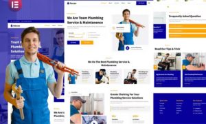 Rocee – Plumbing Service & Maintenance Elementor Template Kit