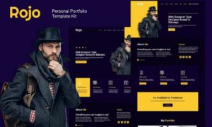 Rojo – Personal Portfolio Elementor Template Kit