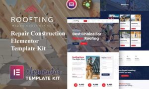 Roofting – Repair Construction Elementor Template Kit