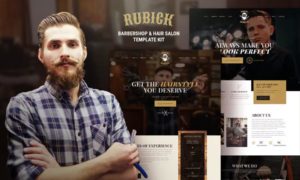 Rubick – Barbershop & Hair Salon Elementor Template Kit