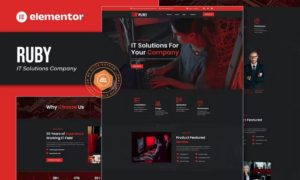 Ruby – IT Solutions Company Elementor Template Kit