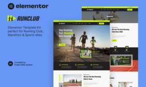 Runclub – Running Club, Marathon & Sports Elementor Template Kit