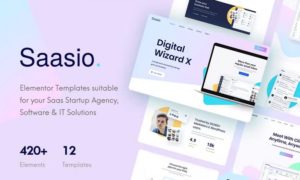 Saasio – Saas & Startup Elementor Template Kit