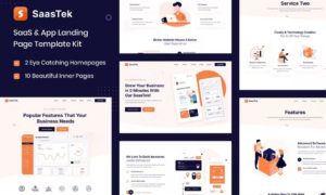 SaasTek – SaaS & Technology Elementor Template Kit