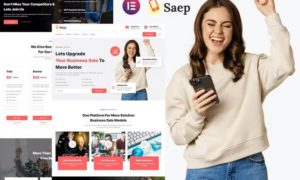 Saep – eCommerce App SaaS Showcase Elementor Template Kit