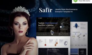 Safir – Jewelry Store WooCommerce Elementor Template Kit