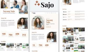 Sajo – Personal Portfolio Elementor Template Kit