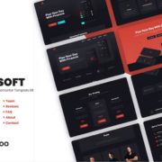 Sassoft | Mobile App & Fintech Startup Elementor Template Kit