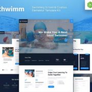 Schwimm – Swimming School & Course Elementor Template Kit