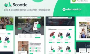 Scootie – Bike & Scooter Rental Elementor Template Kit