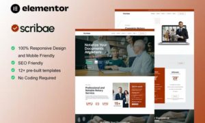 Scribae – Notary & Legal Service Elementor Template Kit