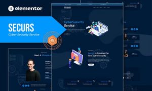 Securs – Cyber Security Service Elementor Template Kit