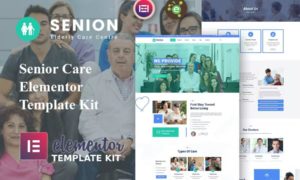 Senion – Senior Care Elementor Template Kit