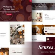 Senses – Beauty Spa Salon Elementor Template Kit