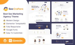 SEOCrafters – Marketing Agency Elementor Template Kit