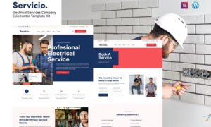 Servicio – Electrician & Electrical Services Template Kit