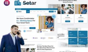 Setar – Coworking Space & Startup Office Elementor Template Kit