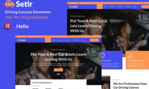 Setir – Driving Courses Elementor Template Kit