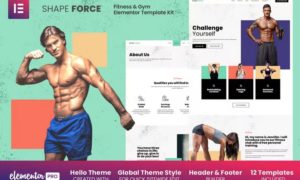 Shape Force – Fitness & Gym Elementor Template Kit