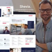 Shevia – Software Developer & IT Solutions Service Template Kit