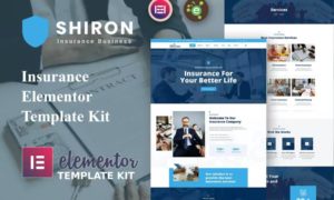 Shiron – Insurance Elementor Template Kit