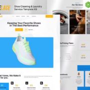 Shoelace – Shoes Cleaning & Laundry Service Elementor Template Kit