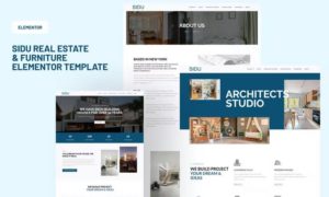 Sidu – Real Estate & Furniture Elementor Template Kit