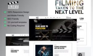 Sinema – Film Maker & Movie Studio Elementor Template Kit